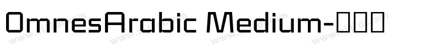 0mnesArabic Medium字体转换